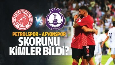 Petrolspor &ndash; Afyonspor skorunu kimler bildi?
