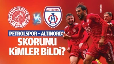 Petrolspor &ndash; Altınordu skorunu kimler bildi?