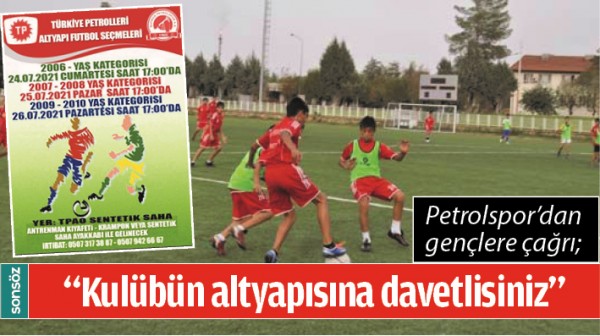 PETROLSPOR&rsquo;DAN GEN&Ccedil;LERE &Ccedil;AĞRI