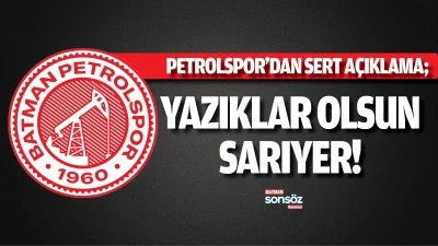 Petrolspor&rsquo;dan sert a&ccedil;ıklama
