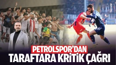 Petrolspor&rsquo;dan taraftara kritik &ccedil;ağrı
