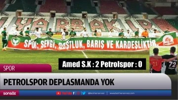 Petrolspor deplasmanda yok