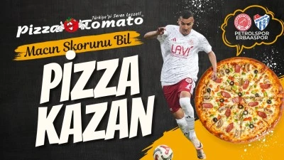Petrolspor &ndash; Erbaaspor ma&ccedil;ın skorunu bil pizza kazan
