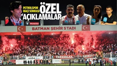 Petrolspor ma&ccedil;ı sonrası &ouml;zel a&ccedil;ıklamalar