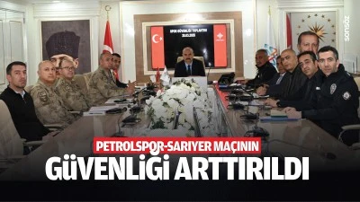 Petrolspor-Sarıyer ma&ccedil;ının g&uuml;venliği arttırıldı