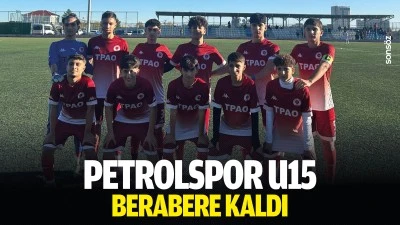 Petrolspor u15 berabere kaldı