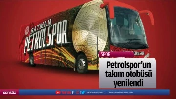 Petrolspor&rsquo;un takım otob&uuml;s&uuml; yenilendi