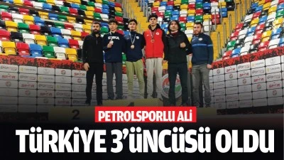 Petrolsporlu Ali, T&uuml;rkiye 3&rsquo;&uuml;nc&uuml;s&uuml; oldu