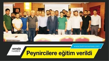Peynircilere eğitim verildi