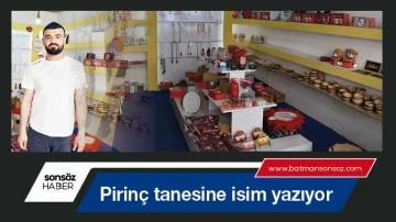 Pirin&ccedil; tanesine isim yazıyor