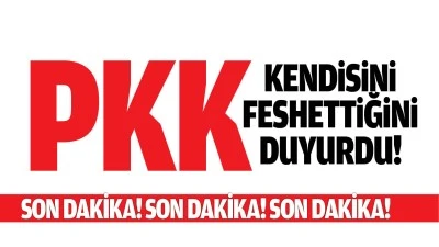 PKK kendisini feshettiğini duyurdu!