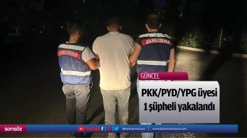 PKK/PYD/YPG &uuml;yesi 1 ş&uuml;pheli yakalandı