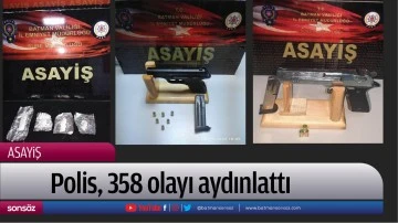 Polis, 358 olayı aydınlattı