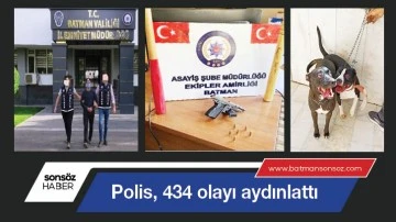 Polis, 434 olayı aydınlattı