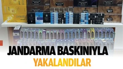 Jandarma baskınıyla yakalandılar!