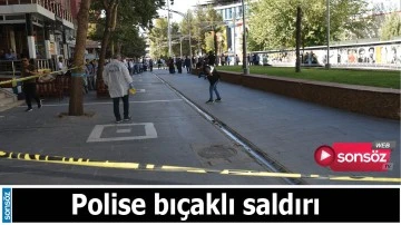 Polise bı&ccedil;aklı saldırı
