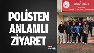 Polisten anlamlı ziyaret