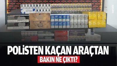 Polisten ka&ccedil;an ara&ccedil;tan bakın ne &ccedil;ıktı?