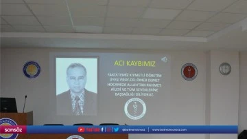 Prof. Dr. Ömer Demet için anma töreni düzenlendi