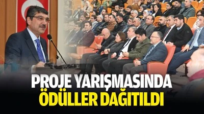 Proje yarışmasında &ouml;d&uuml;ller dağıtıldı
