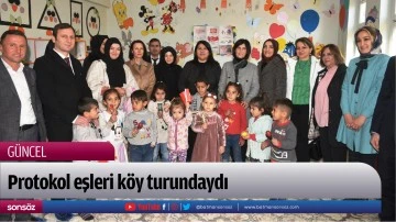 Protokol eşleri k&ouml;y turundaydı