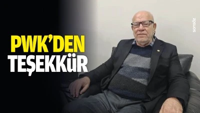 PWK&rsquo;den teşekk&uuml;r