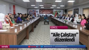 "Aile &Ccedil;alıştayı" d&uuml;zenlendi