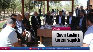 "Kasımiye Millet Ormanı"nın devir teslim t&ouml;reni yapıldı