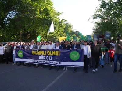 "Madde bağımlılığına hayır" y&uuml;r&uuml;y&uuml;ş&uuml; yapıldı