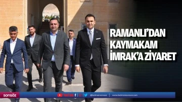 Ramanlı&rsquo;dan Kaymakam İmrak'a ziyaret