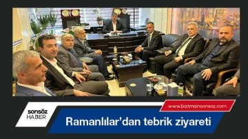 Ramanlılar&rsquo;dan tebrik ziyareti
