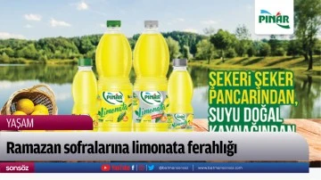 Ramazan sofralarına limonata ferahlığı