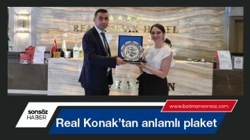 Real Konak&rsquo;tan anlamlı plaket