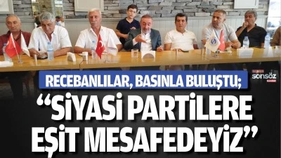 Recebanlılar, basınla buluştu