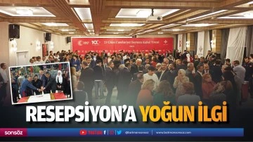 Cumhuriyetin 100.yılı, resepsiyonla kutlandı