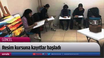 Resim kursuna kayıtlar başladı