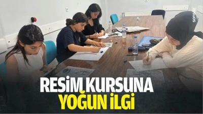 Resim kursuna yoğun ilgi
