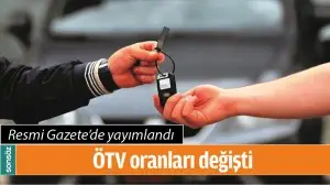 RESMİ GAZETE'DE YAYIMLANDI; &Ouml;TV ORANLARI DEĞİŞTİ