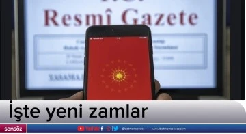 Resmi Gazetede yayımlandı, işte yeni zamlar 