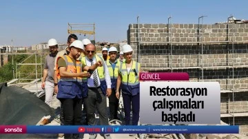 Restorasyon &ccedil;alışmaları başladı