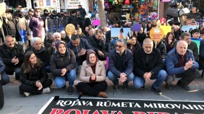 Rojava&rsquo;ya y&ouml;nelik saldırılar Batman&rsquo;da protesto edildi