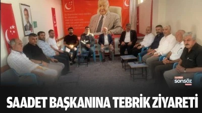 Saadet Başkanına tebrik ziyareti