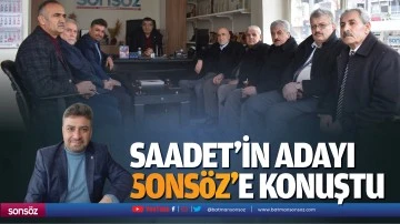 Saadet&rsquo;in adayı, Sons&ouml;z&rsquo;e konuştu