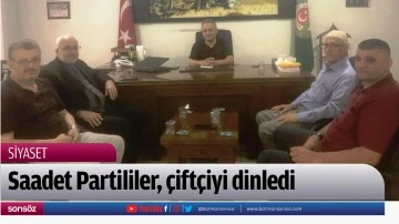 Saadet Partililer, &ccedil;ift&ccedil;iyi dinledi