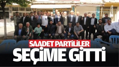 Saadet Partililer se&ccedil;ime gitti