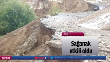 Sağanak etkili oldu