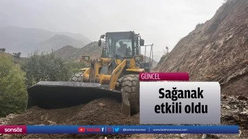 Sağanak etkili oldu
