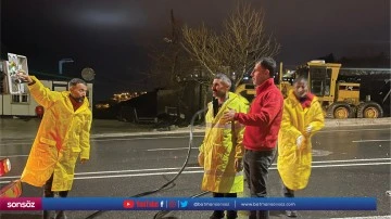 Sağanak etkili oldu