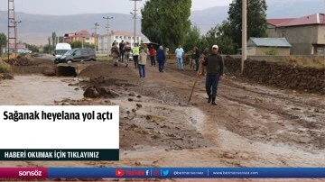 Sağanak heyelana yol a&ccedil;tı