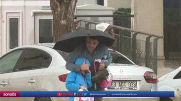 Sağanak ve dolu etkili oldu